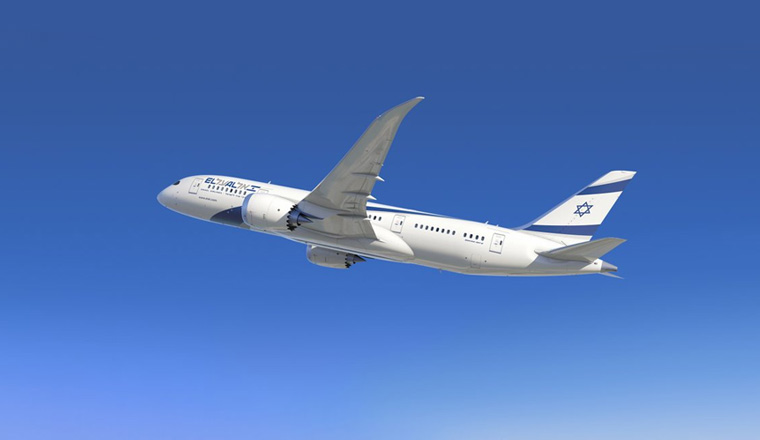 Aeroplane flying to Tel Aviv
